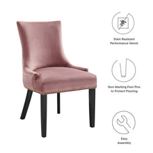 Load image into Gallery viewer, Marquis Performance Velvet Dining Chairs Set of 2 by Modway