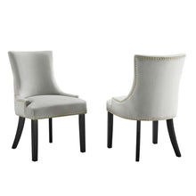 Load image into Gallery viewer, Marquis Performance Velvet Dining Chairs Set of 2 by Modway
