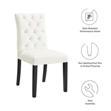 Load image into Gallery viewer, Duchess Performance Velvet Dining Chairs Set of 2 by Modway