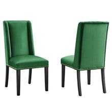 Load image into Gallery viewer, Baron Performance Velvet Dining Chairs Set of 2 by Modway