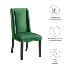 Load image into Gallery viewer, Baron Performance Velvet Dining Chairs Set of 2 by Modway