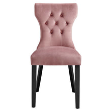 Load image into Gallery viewer, Silhouette Performance Velvet Dining Chairs Set of 2 by Modway