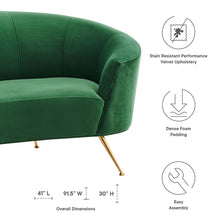 Load image into Gallery viewer, Marchesa Upholstered Performance Velvet Sofa by Modway