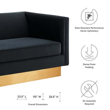 Load image into Gallery viewer, Eminence Upholstered Performance Velvet Sofa by Modway