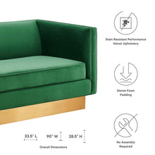 Load image into Gallery viewer, Eminence Upholstered Performance Velvet Sofa by Modway