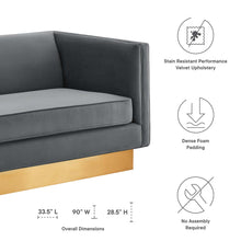 Load image into Gallery viewer, Eminence Upholstered Performance Velvet Sofa by Modway