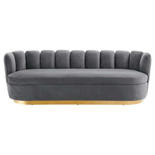 Load image into Gallery viewer, Victoria Channel Tufted Performance Velvet Sofa by Modway