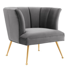 Load image into Gallery viewer, Veronica Channel Tufted Performance Velvet Armchair by Modway