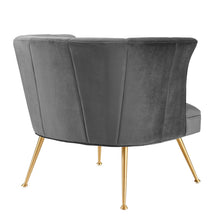 Load image into Gallery viewer, Veronica Channel Tufted Performance Velvet Armchair by Modway