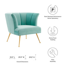 Load image into Gallery viewer, Veronica Channel Tufted Performance Velvet Armchair by Modway