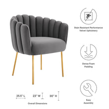 Load image into Gallery viewer, Sanna Channel Tufted Performance Velvet Armchair by Modway
