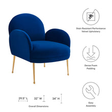 Load image into Gallery viewer, Transcend Performance Velvet Armchair by Modway