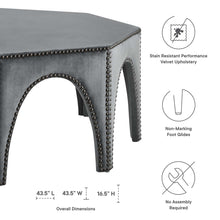 Load image into Gallery viewer, Victory Performance Velvet Ottoman by Modway