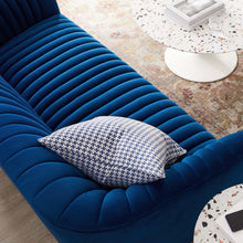 Load image into Gallery viewer, Announce Performance Velvet Channel Tufted Loveseat by Modway