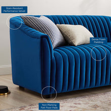 Load image into Gallery viewer, Announce Performance Velvet Channel Tufted Loveseat by Modway