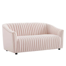 Load image into Gallery viewer, Announce Performance Velvet Channel Tufted Loveseat by Modway