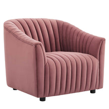 Load image into Gallery viewer, Announce Performance Velvet Channel Tufted Armchair by Modway