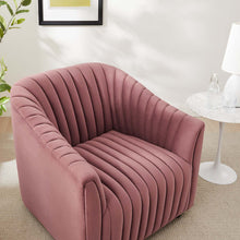 Load image into Gallery viewer, Announce Performance Velvet Channel Tufted Armchair by Modway
