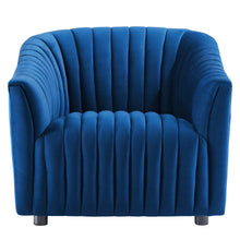 Load image into Gallery viewer, Announce Performance Velvet Channel Tufted Armchair by Modway