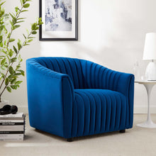Load image into Gallery viewer, Announce Performance Velvet Channel Tufted Armchair by Modway