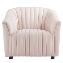 Load image into Gallery viewer, Announce Performance Velvet Channel Tufted Armchair by Modway