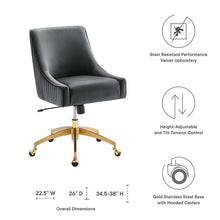 Load image into Gallery viewer, Discern Performance Velvet Office Chair by Modway