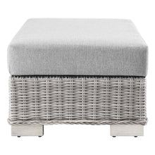 Load image into Gallery viewer, Conway 2-Piece Outdoor Patio Wicker Rattan Armchair and Ottoman Set by Modway