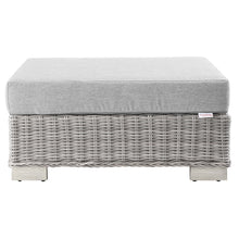 Load image into Gallery viewer, Conway 2-Piece Outdoor Patio Wicker Rattan Armchair and Ottoman Set by Modway