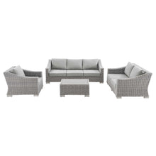 Load image into Gallery viewer, Conway 4-Piece Outdoor Patio Wicker Rattan Furniture Set by Modway