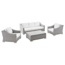 Load image into Gallery viewer, Conway 4-Piece Outdoor Patio Wicker Rattan Furniture Set by Modway