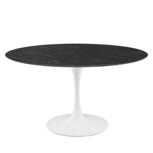 Load image into Gallery viewer, Lippa 54" Round Faux Marble Dining Table by Modway