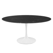 Load image into Gallery viewer, Lippa 60" Round Faux Marble Dining Table by Modway