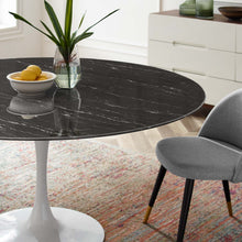 Load image into Gallery viewer, Lippa 60" Round Faux Marble Dining Table by Modway