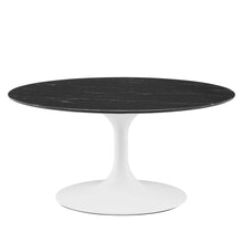 Load image into Gallery viewer, Lippa 36" Round Faux Marble Coffee Table by Modway