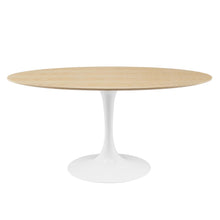 Load image into Gallery viewer, Lippa 60" Oval Natural Wood Dining Table by Modway