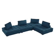 Load image into Gallery viewer, Saunter 4-Piece Tufted Fabric Fabric Sectional Sofa by Modway