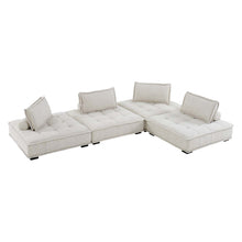 Load image into Gallery viewer, Saunter 4-Piece Tufted Fabric Fabric Sectional Sofa by Modway