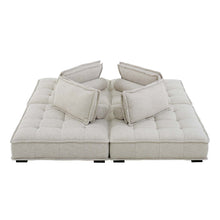 Load image into Gallery viewer, Saunter 4-Piece Tufted Fabric Fabric Sectional Sofa by Modway