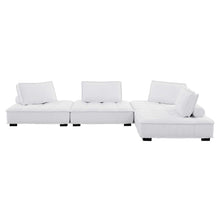 Load image into Gallery viewer, Saunter 4-Piece Tufted Fabric Fabric Sectional Sofa by Modway