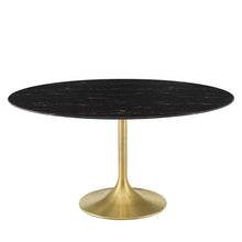 Load image into Gallery viewer, Lippa 60" Round Faux Marble Dining Table by Modway