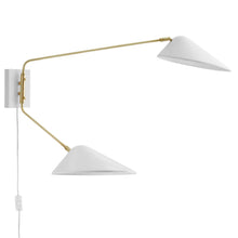 Load image into Gallery viewer, Journey 2-Light Swing Arm Wall Sconce by Modway