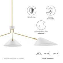 Load image into Gallery viewer, Journey 3-Light 14" Arm Pendant by Modway