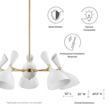 Load image into Gallery viewer, Declare 5-Light 6" Arm Pendant by Modway