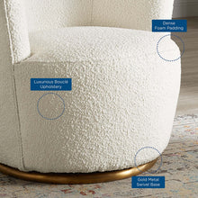 Load image into Gallery viewer, Nora Boucle Upholstered Swivel Chair by Modway