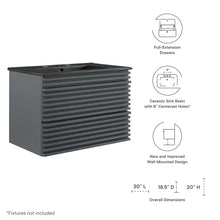 Load image into Gallery viewer, Render 30" Wall-Mount Bathroom Vanity by Modway