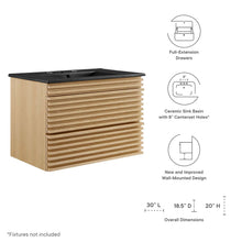 Load image into Gallery viewer, Render 30" Wall-Mount Bathroom Vanity by Modway