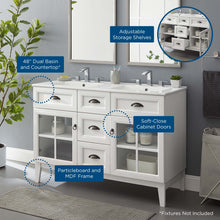 Load image into Gallery viewer, Isle 48" Double Bathroom Vanity Cabinet