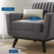 Load image into Gallery viewer, Engage Channel Tufted Performance Velvet Armchair by Modway