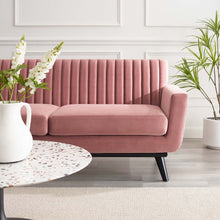 Load image into Gallery viewer, Engage Channel Tufted Performance Velvet Loveseat by Modway