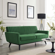 Load image into Gallery viewer, Engage Channel Tufted Performance Velvet Loveseat by Modway
